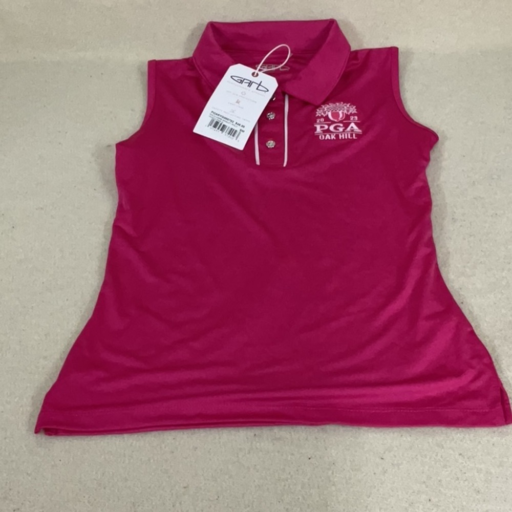 NWT girls GARB PGA oak hill sleeveless polo shirt